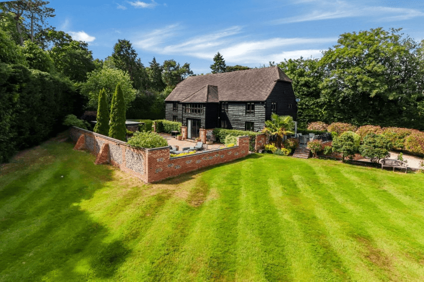 Detached property with garden